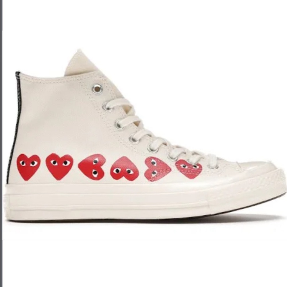High top white comme des garçons